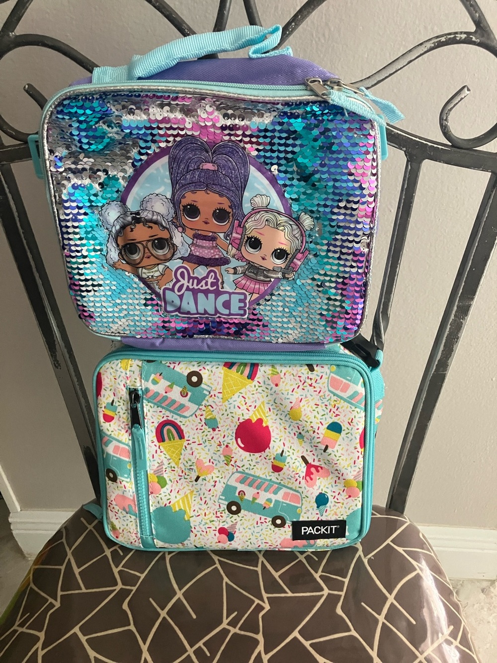TWO - PACKIT and LOL SURPRISE Girls Print Girls Lunch Bags